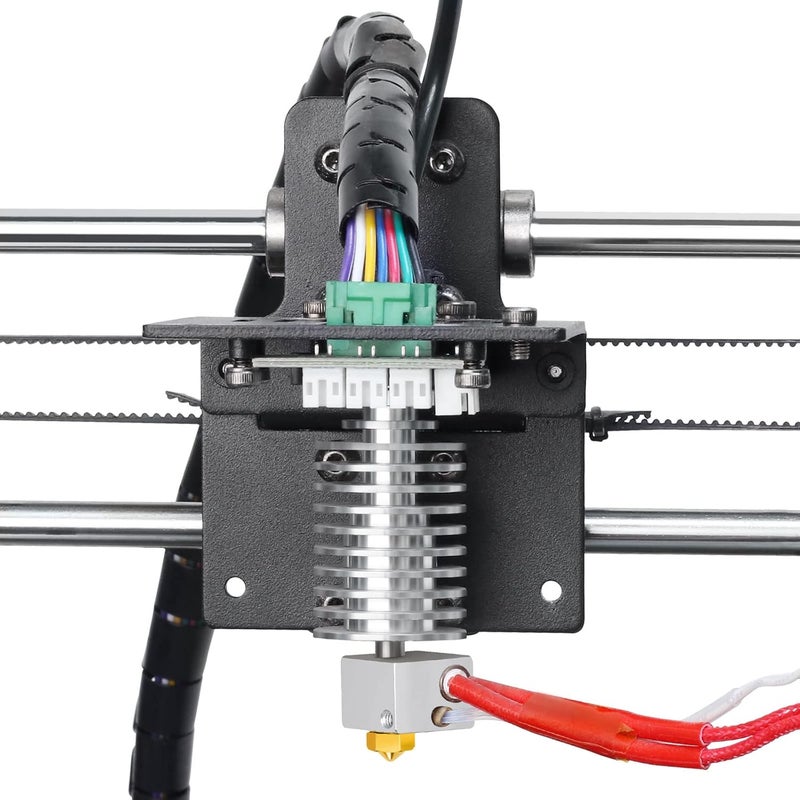 UniTak3D Metal V5 J-Head Hotend with 0.4mm Brass Nozzle Support High Temperature Compatible with Anycubic I3 Mega S X Series 3D Printer 12V 40W - Image 3